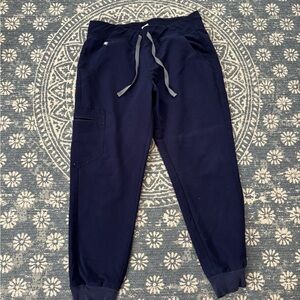EUC Figs Zamora Navy Scrub Jogger Pant Petite